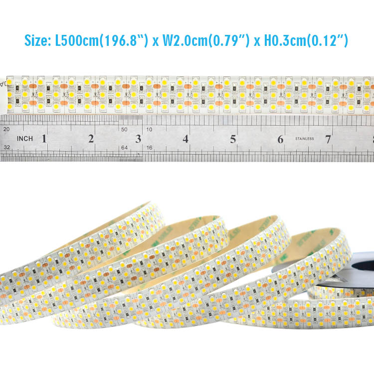 Triple Row DC12/24V Super Bright 3528 SMDs 1800LEDs Flexible LED Tape Lights, Silica Gel Waterproof Optional, 16.4ft Per Reel Triple Row DC12/24V Super Bright 3528 SMDs 1800LEDs Flexible LED Tape Lights, Silica Gel Waterproof Optional, 16.4ft Per Reel